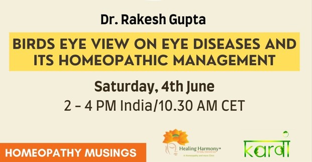 Birds Eye View on Eye Diseases and its Homeopathic Management